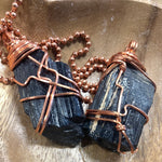 Black Tourmaline copper wrapped xlarge