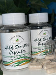 100% Wild Sea Moss Capsules 650mg 60count
